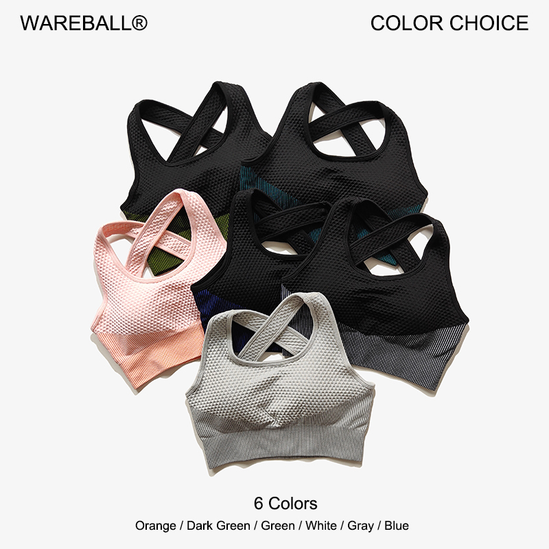 Pilates Yoga Jacket - WAREBALL 6 Colors Yoga Sport Bra
