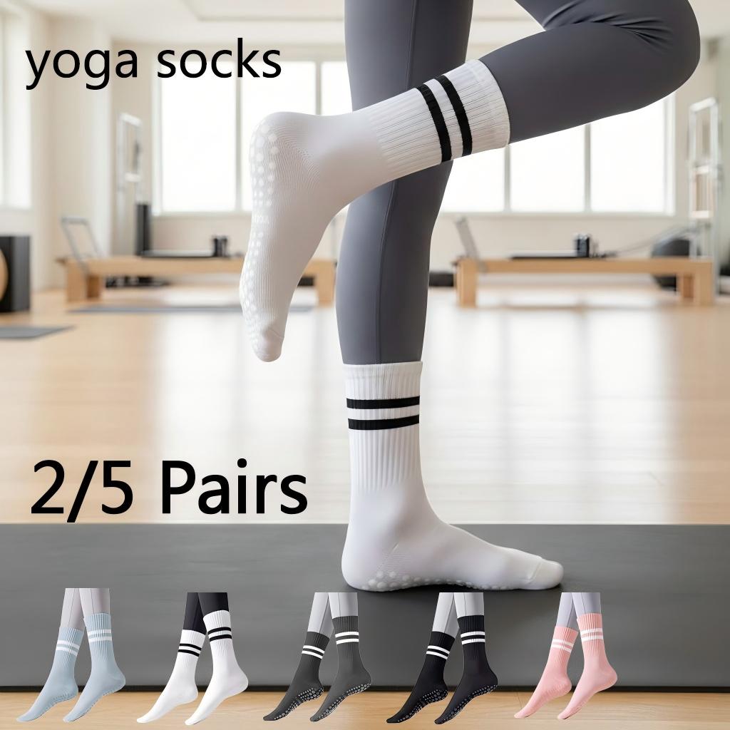 Medias Para Pilates Y Yoga - Women Non Slip Yoga Socks, Grippy