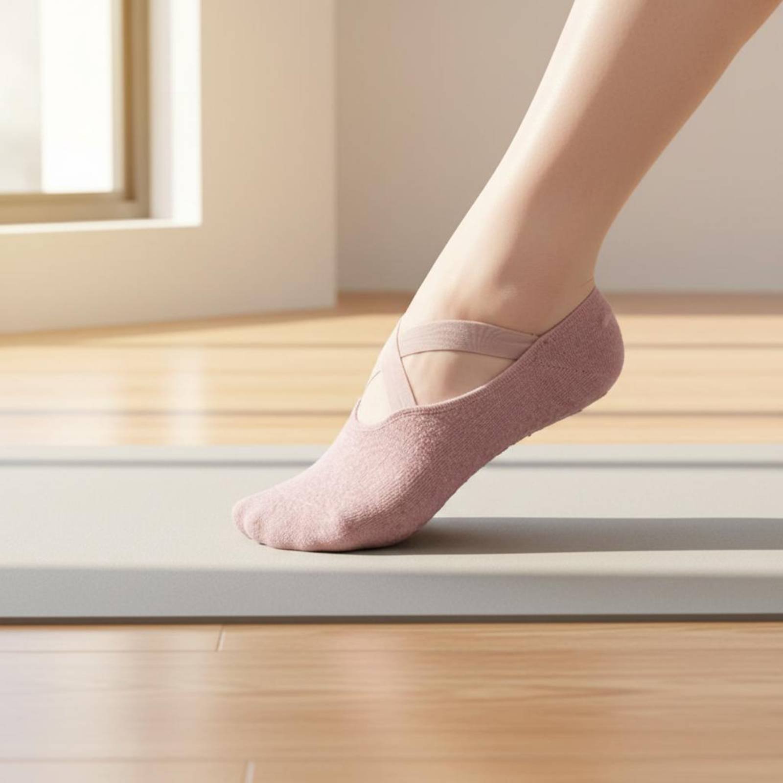 Pilates Yoga Home - Non Slip Fitness Socks Breathable Non-Slip
