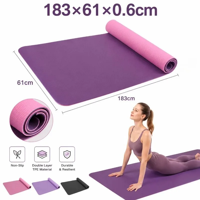 Pilates Yoga Origin - Yoga Mats Anti-slip Sport Fitness Mat