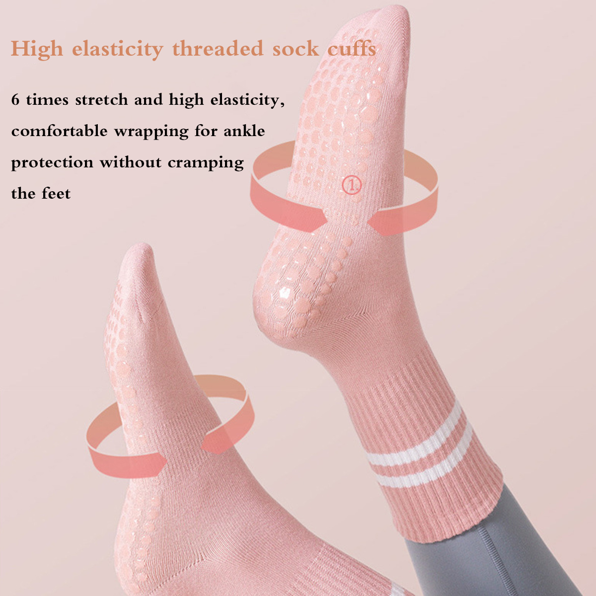 Pilates Socks with Grips for W - огляд і ціна Medias Para Pilates Y Yoga