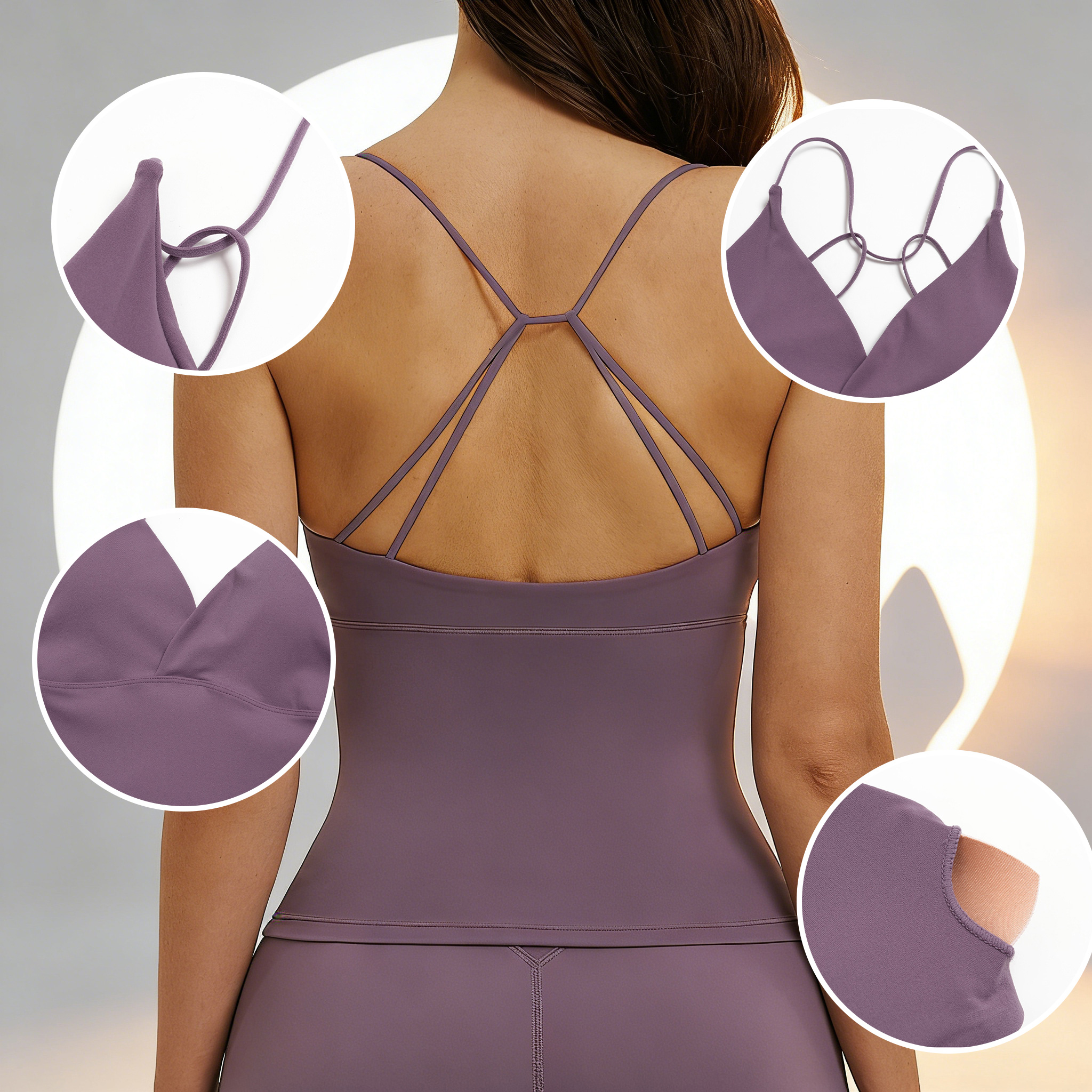 Yoga Tank Top with Pads Backle - огляд і ціна Pilates Yoga Jacket