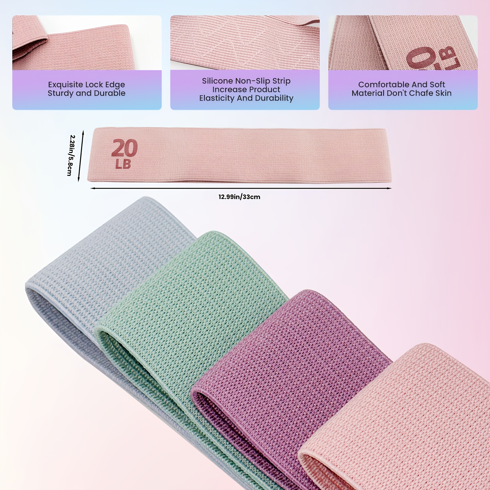 1Pc/4Pcs Fitness Resistance Ba - огляд і ціна Pilates Yoga Core