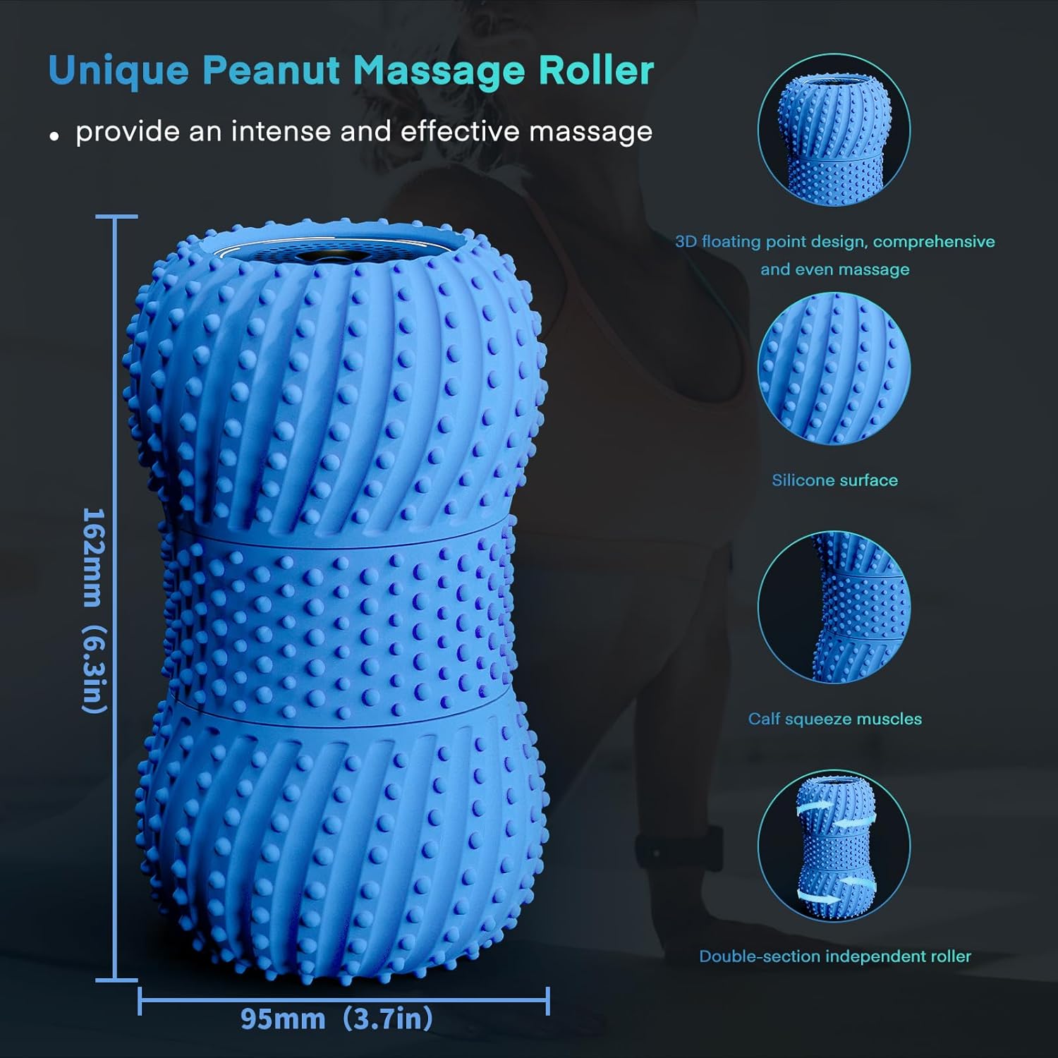 2 in 1 Vibrating Peanut Massag - огляд і ціна Pilates Yoga Ball