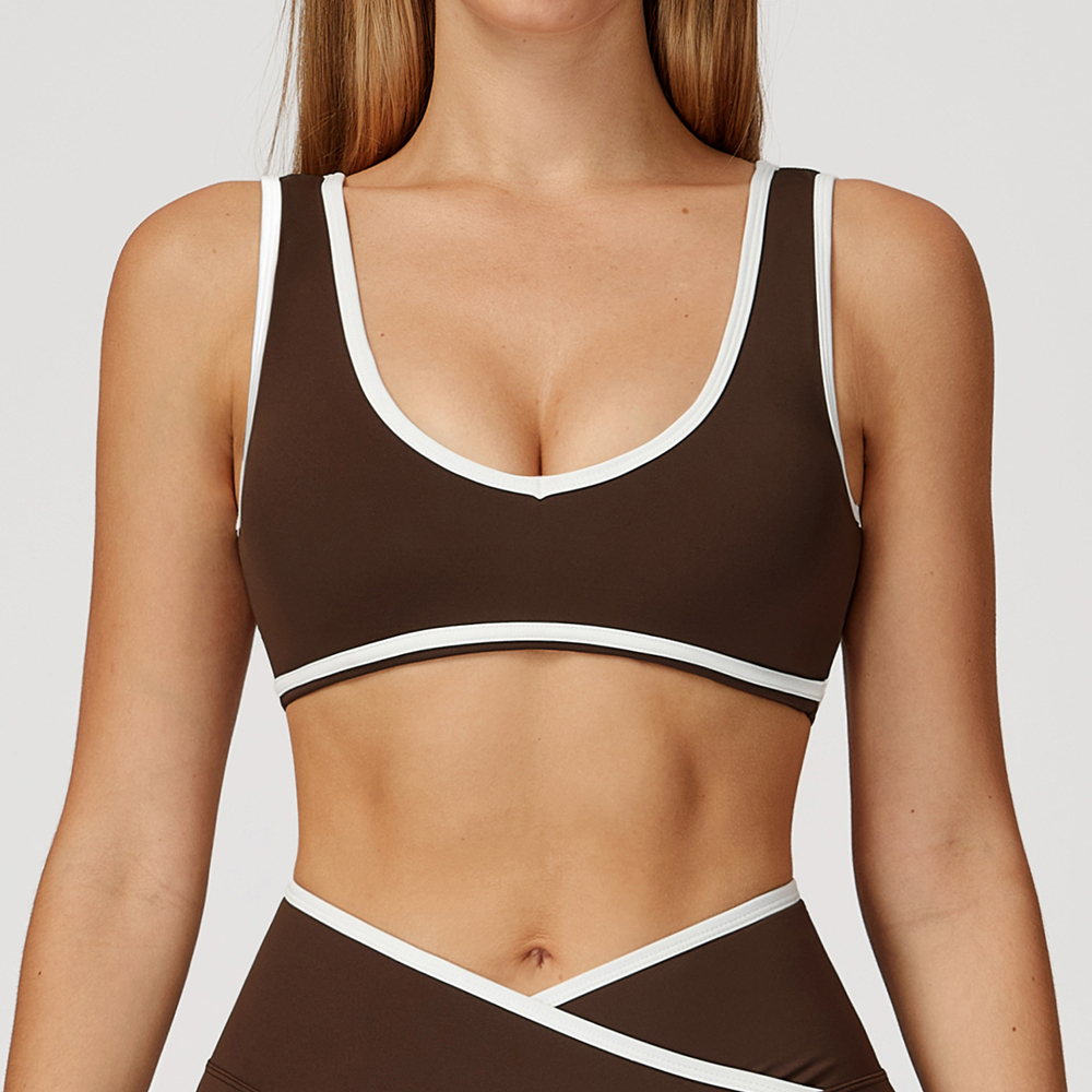 V-Neck Sports Bra Women Top Pu - огляд і ціна Pilates Yoga Jacket