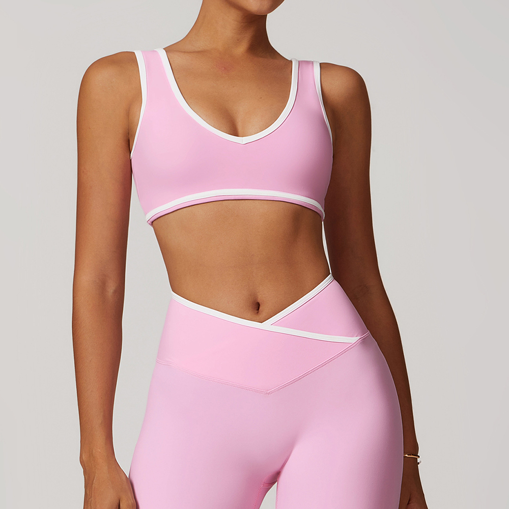V-Neck Sports Bra Women Top Pu - огляд і ціна Pilates Yoga Jacket
