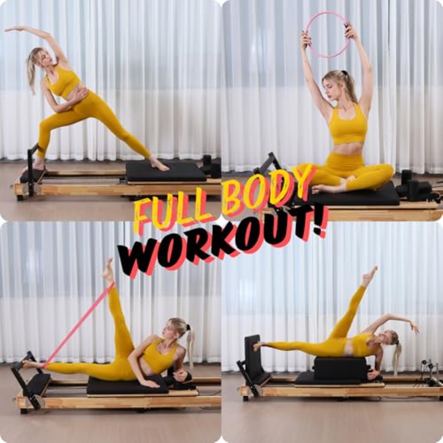 MAX4.0 Pilates Reformer Wood H - огляд і ціна Pilates Yoga Home