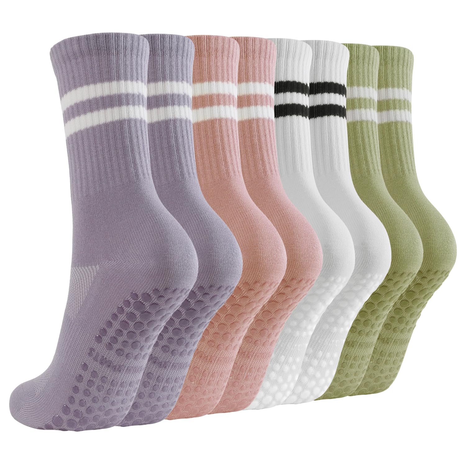 4 pairs BUDERMMY Pilates Socks - огляд і ціна Medias Para Pilates Y Yoga