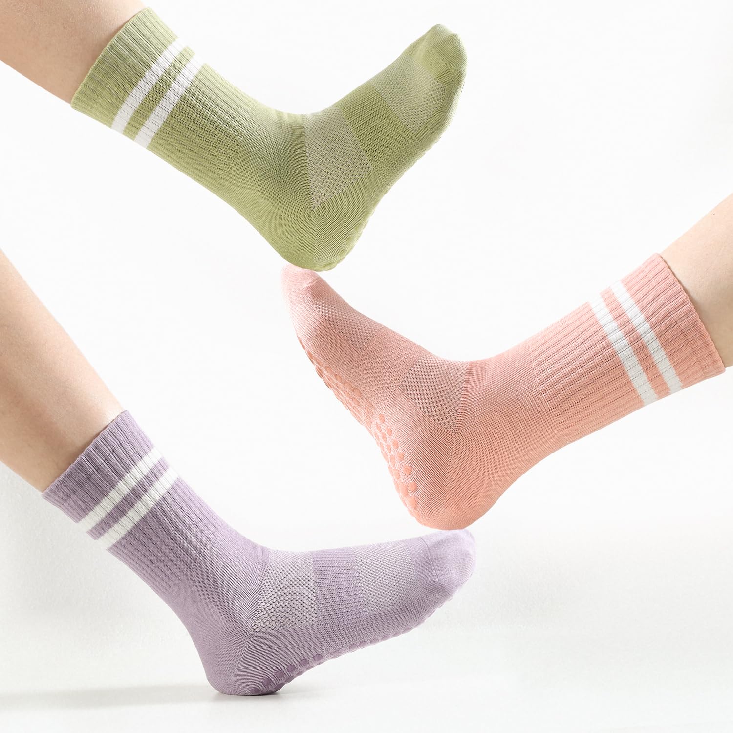 4 pairs BUDERMMY Pilates Socks - огляд і ціна Medias Para Pilates Y Yoga