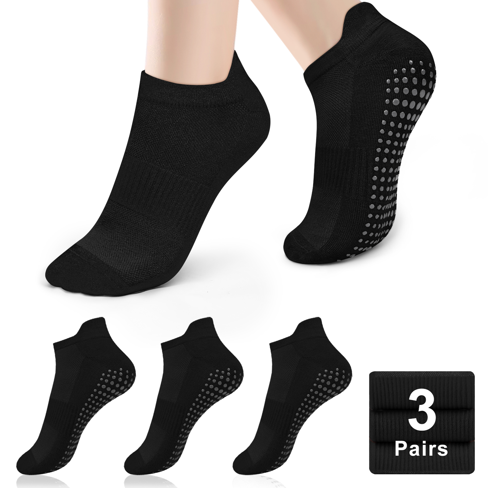 3 Pairs Yoga Socks Women Cotto - огляд і ціна Medias Para Pilates Y Yoga